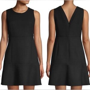 Vineyard Vines Black (Tartan) Fit & Flare Sleeveless Dress In Jet Black Size 8